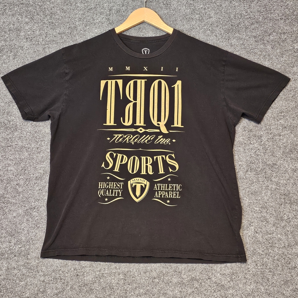 Black Tee‎ with Gold Graphics